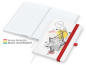 Preview: Match-Book White Bestseller A4 Natura individuell, rot