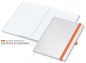 Preview: Match-Book White Bestseller A4 Cover-Star matt-individuell, orange