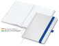 Preview: Match-Book White Bestseller A5 Cover-Star gloss-individuell, mittelblau