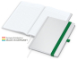 Preview: Match-Book White Bestseller A5 Cover-Star matt-individuell, grün