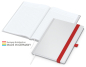 Preview: Match-Book White Bestseller A5 Cover-Star gloss-individuell, rot