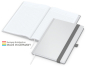 Preview: Match-Book White Bestseller A5 Cover-Star matt-individuell, silbergrau