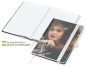 Preview: Match-Book White Bestseller A5 Cover-Star matt-individuell, weiß