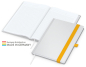 Preview: Match-Book White Bestseller A5 Cover-Star gloss-individuell, gelb