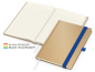 Preview: Match-Book Creme Bestseller A4 Natura braun-individuell, mittelblau