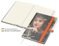 Preview: Match-Book Creme Bestseller A5 Cover-Star matt-individuell, orange
