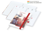 Preview: Match-Hybrid White Bestseller A5, Cover-Star gloss-individuell, rot
