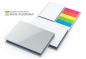 Preview: Prag White Bestseller Bookcover matt-individuell, Farbschnitt blau
