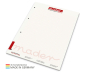 Preview: Schreibblock green+blue A4, 50 Blatt mit 4-fach Abheftlochung