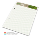 Preview: Schreibblock green+blue A5, 25 Blatt  mit 2-fach Abheftlochung