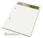 Preview: Schreibblock green+blue A5, 50 Blatt  mit 2-fach Abheftlochung