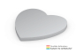Preview: Form aus 72 x 72 mm, 50 Blatt, Herz