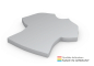 Preview: Form aus 72 x 72 mm, 50 Blatt, T-Shirt