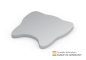 Preview: Form aus 72 x 72 mm green+blue, Zahn