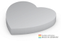 Preview: Form aus 72 x 72 mm, 100 Blatt, Herz