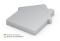 Preview: Form aus 100 x 72 mm, 100 Blatt, Haus
