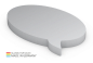 Preview: Form aus 100 x 72 mm, 100 Blatt, Sprechblase