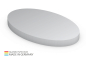 Preview: Form aus 125 x 72 mm green+blue, Oval