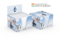 Preview: Pop-Up-Box White 72 x 72, 500 Blatt