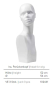 Preview: Styroporkopf Nina/ Ira weiss