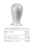 Preview: Styrofoam "Visor" Head, without Face, White