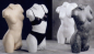 Preview: Damen-Torso  granit hell