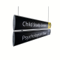 Preview: Hang tags V100 x 720 mm 2-sided, aluminum silver