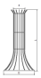 Preview: Baumschutzgitter 1250 - Flachstahl
