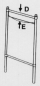 Preview: Single poster stand fully galvanized, for A1+, 162 cm, with natural plywood panel