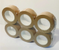Preview: 6 x Papier-Klebeband, braun, 50 mm, 50 m