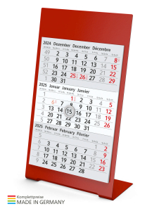 Desktop 3 Color Bestseller, rot, 1-Jahr