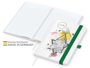 Match-Book White Bestseller A4 Natura individuell, grün