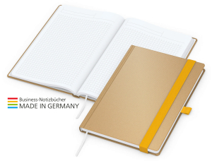 Match-Book White Bestseller A4 Natura braun-individuell, gelb
