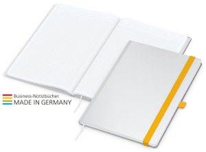 Match-Book White Bestseller A4 Cover-Star matt-individuell, gelb