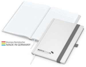 Vision-Book White Bestseller A5, weiß inkl. Prägung schwarz-glänzend