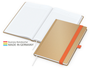 Match-Book White Bestseller A5 Natura braun-individuell, orange