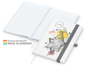 Match-Book White Bestseller A5 Natura individuell, silbergrau