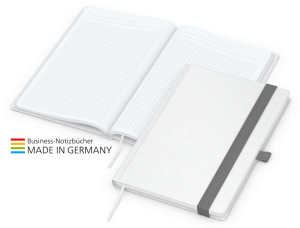 Match-Book White Bestseller A5 Natura individuell, silbergrau