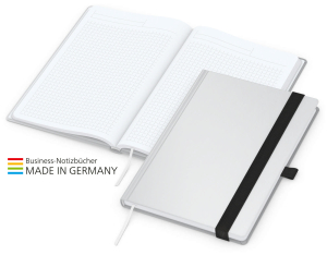 Match-Book White Bestseller A5 Cover-Star gloss-individuell, schwarz