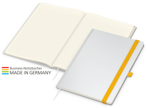 Match-Book Creme Bestseller A4 Cover-Star matt-individuell, gelb