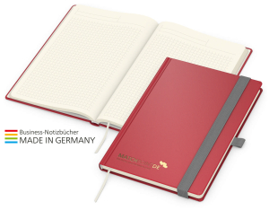 Vision-Book Creme Bestseller A5, rot inkl. Goldprägung