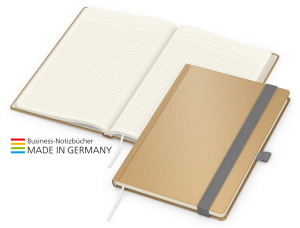 Match-Book Creme Bestseller Natura braun-individuell  A5, silbergrau