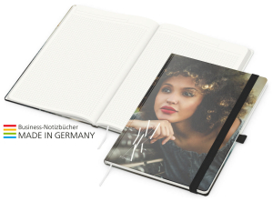 Match-Book green+blue A4 Natura Recycling, schwarz