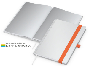 In-Book Round Bestseller A5, matt-individuell, orange