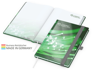 In-Book Round Bestseller A5, gloss-individuell, silbergrau