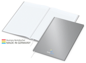 Memo-Book x.press A4, matt-silber
