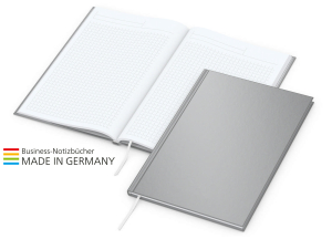 Memo-Book Bestseller A5, matt-silber