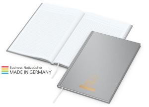 Memo-Book x.press A5, matt-silber