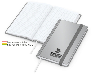 Easy-Book Comfort Bestseller Pocket, silber inkl. Prägung schwarz-glänzend