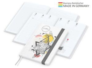 Match-Hybrid White Bestseller A5, Natura individuell, silbergrau